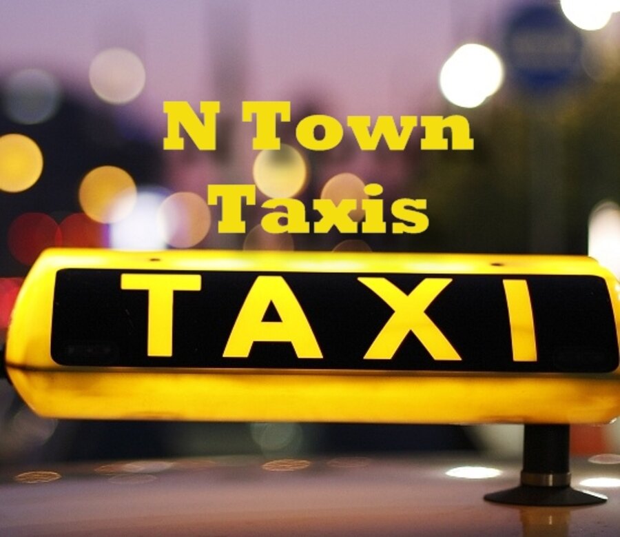 N Town Taxis taxi sign